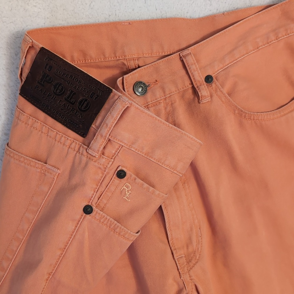 Polo Ralph Lauren 650 Straight Pants Men's 36x30 Coral‎ Pink 100% Cotton